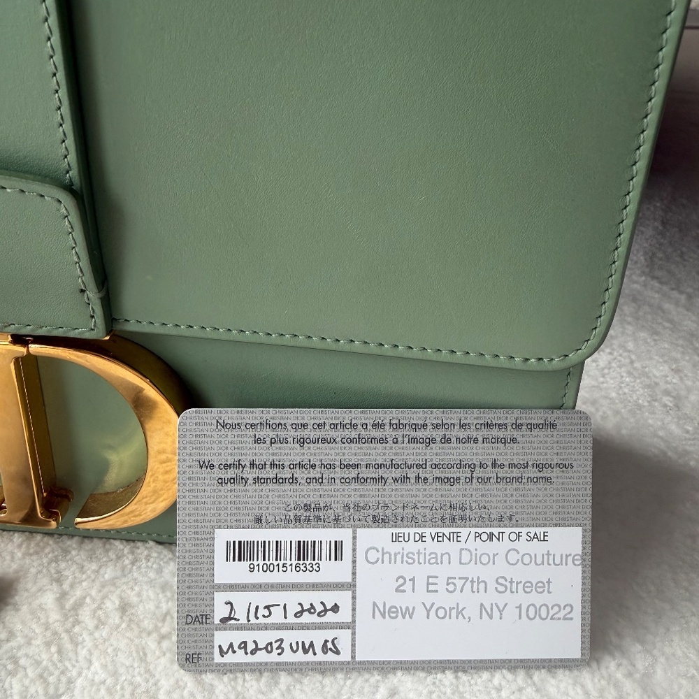 Christian Dior 30 Montaigne Bag in unique beautiful Green - Picture 6 of 9